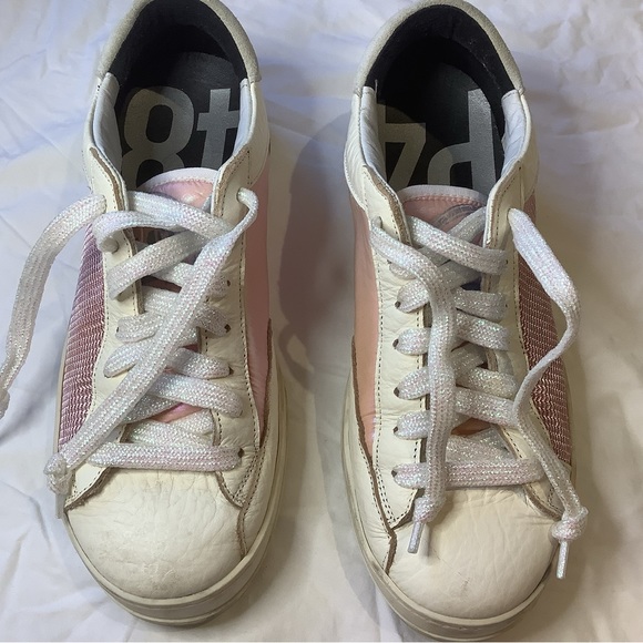 P448 Mix Media sneaker. Worn once. - Picture 4 of 8